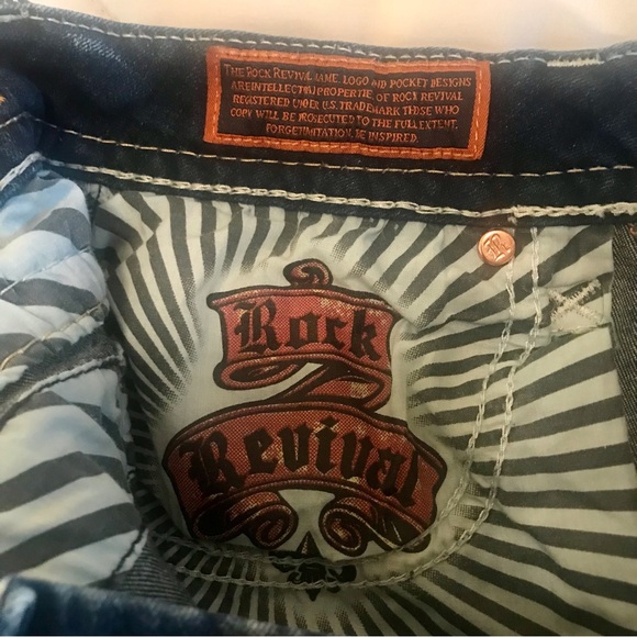 Rock Revival distressed boot cut jeans - Size 28 - Picture 8 of 8